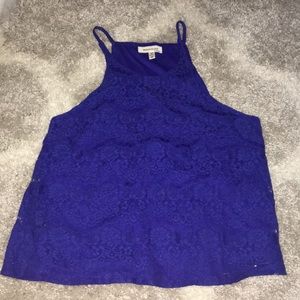 Monteau lace blue top